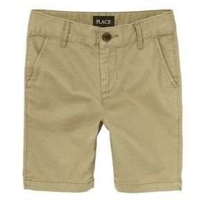Boys khaki school shorts